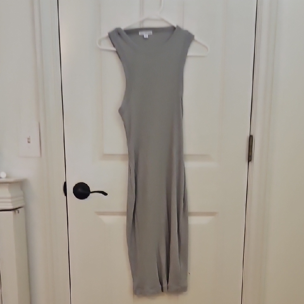 James Perse Gray Sleeveless Dress